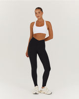 MOTION 360 CROSSOVER LEGGINGS 28" - BLACK