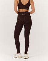 MOTION 360 CROSSOVER LEGGINGS 28" - JAVA LEOPARD