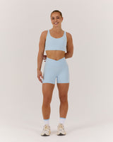MOTION 360 CROSSOVER SHORTS 4" - ICE BLUE