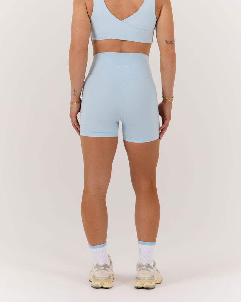 MOTION 360 CROSSOVER SHORTS 4" - ICE BLUE