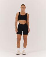 MOTION 360 CROSSOVER SHORTS 6" - BLACK