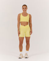MOTION 360 CROSSOVER SHORTS 6" - LEMON