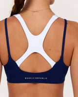 MOTION 360 DOUBLE LAYER RUNNING BRA - AR SONIC BLUE