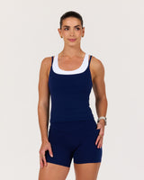 MOTION 360 DOUBLE LAYER RUNNING TOP - AR SONIC BLUE