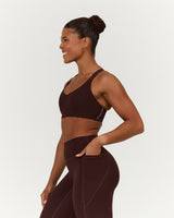 MOTION 360 MOVEMENT SPORTS BRA - RUM