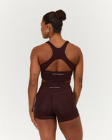 MOTION 360 OPEN BACK LONG LINE SPORTS BRA - RUM