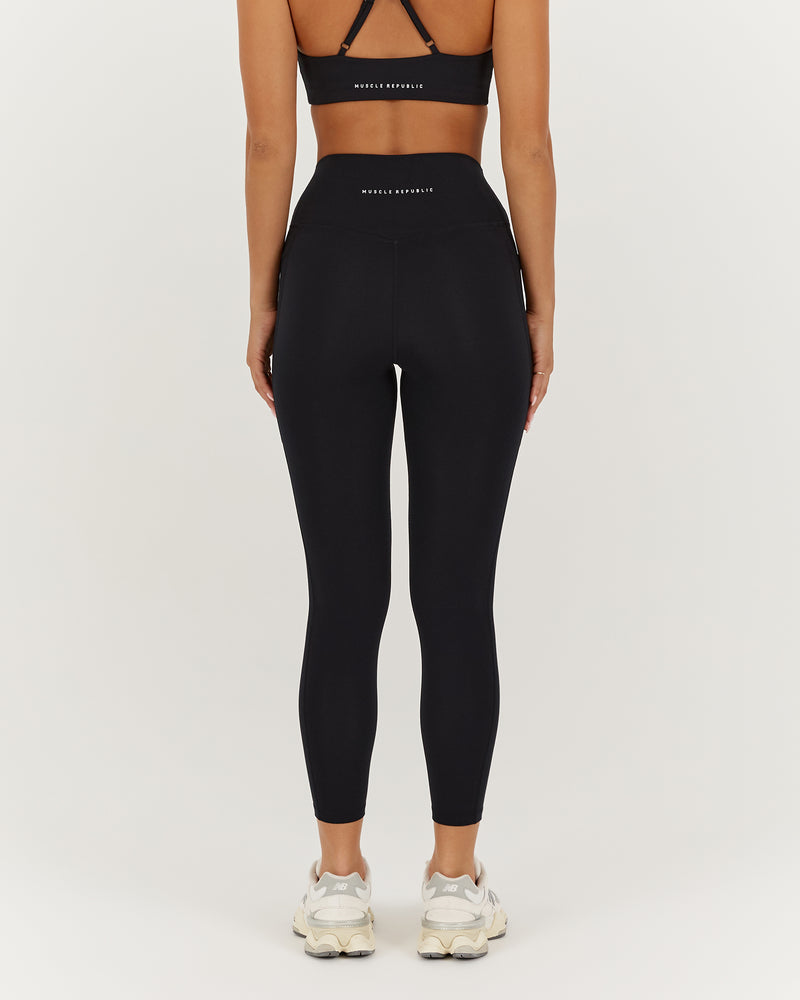 MOTION 360 POCKET LEGGINGS 24" - BLACK