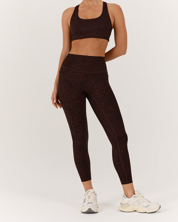 MOTION 360 POCKET LEGGINGS 24" - JAVA LEOPARD