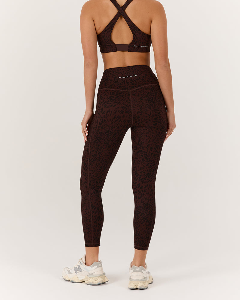 MOTION 360 POCKET LEGGINGS 24" - JAVA LEOPARD