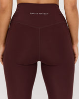 MOTION 360 POCKET 7/8 LEGGINGS - RAISIN