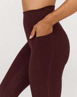 MOTION 360 POCKET 7/8 LEGGINGS - RAISIN