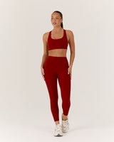 MOTION 360 POCKET LEGGINGS 24" - SCARLET