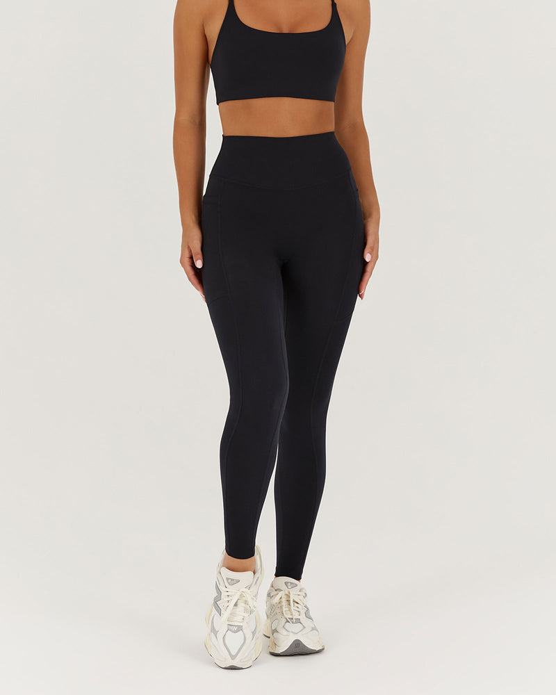 MOTION 360 POCKET LEGGINGS 28" - BLACK