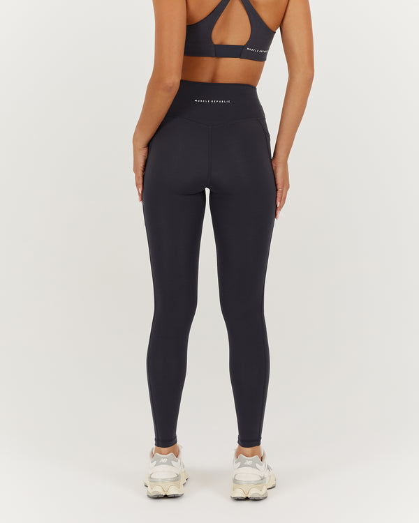MOTION 360 POCKET LEGGINGS 28" - STORM