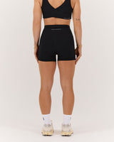 MOTION 360 POCKET SHORTS 4" - BLACK