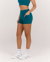 MOTION 360 POCKET SHORTS 4" - DYNAMIC TEAL