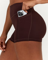 MOTION 360 POCKET SHORTS 4" - RUM