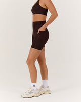 MOTION 360 POCKET SHORTS 6" - JAVA LEOPARD