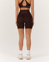 MOTION 360 POCKET SHORTS 6" - JAVA LEOPARD