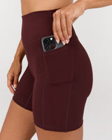 MOTION 360 POCKET SHORTS 6" - RAISIN