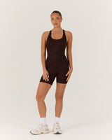 MOTION 360 RACER BACK TOP - JAVA LEOPARD