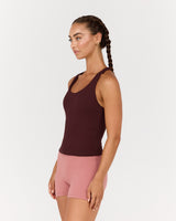 MOTION 360 RACER BACK TOP - RAISIN