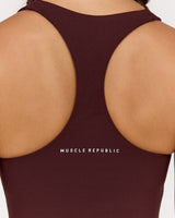 MOTION 360 RACER BACK TOP - RAISIN