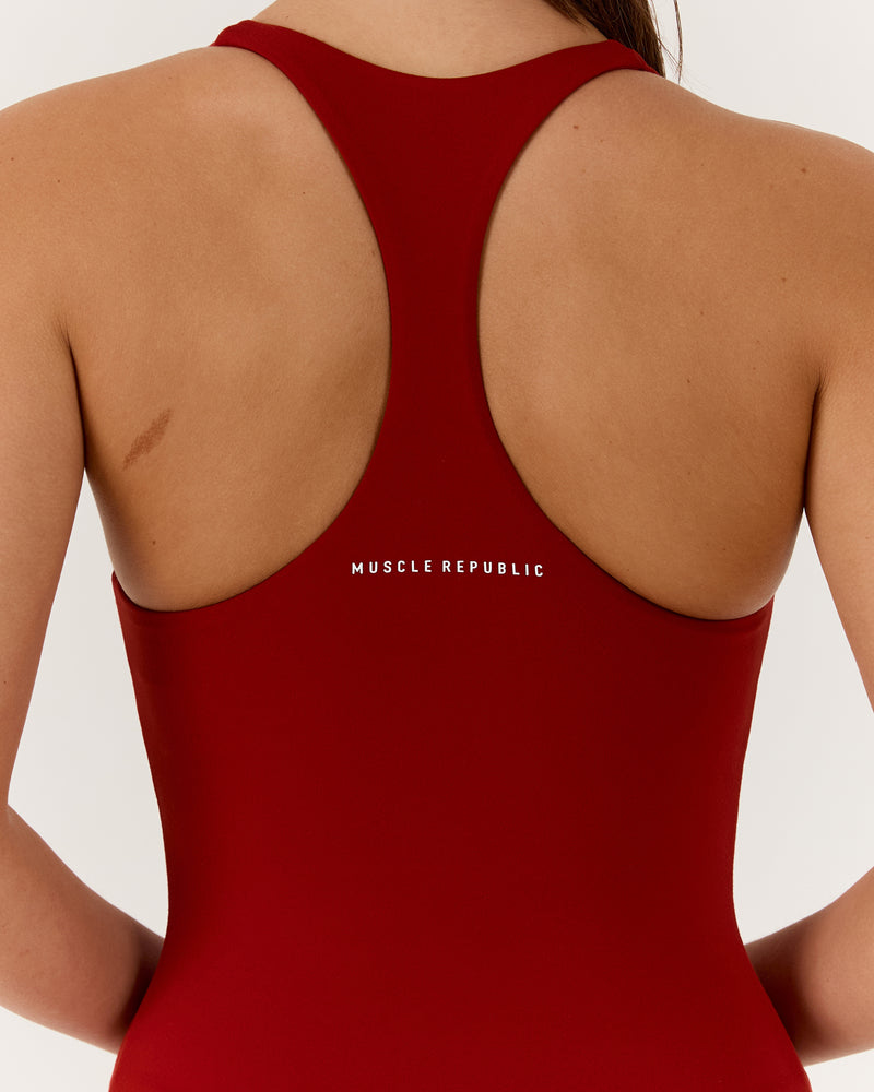 MOTION 360 RACER BACK TOP - SCARLET