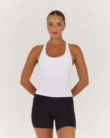 MOTION 360 RACER BACK TOP - WHITE