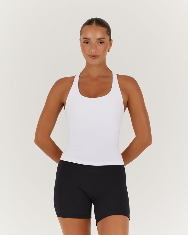 MOTION 360 RACER BACK TOP - WHITE