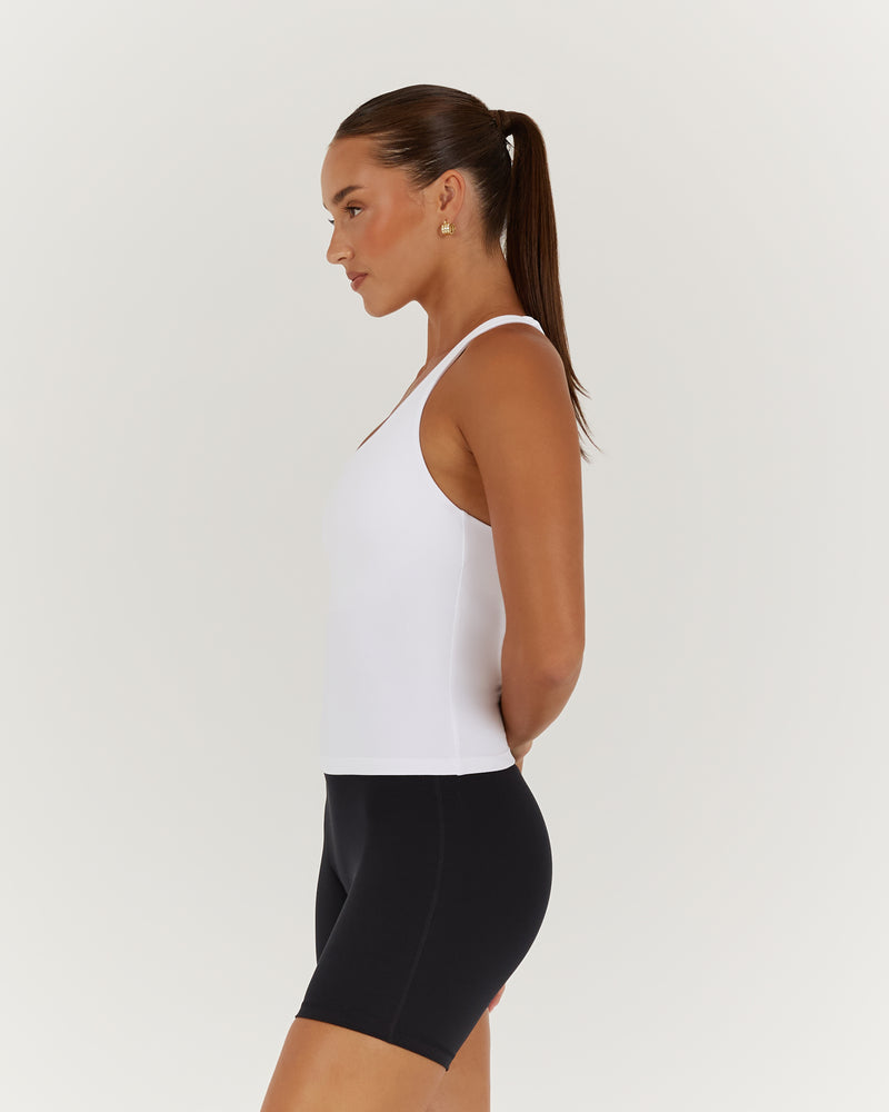 MOTION 360 RACER BACK TOP - WHITE
