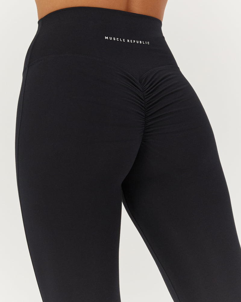 MOTION 360 SCRUNCH LEGGINGS 24" - BLACK