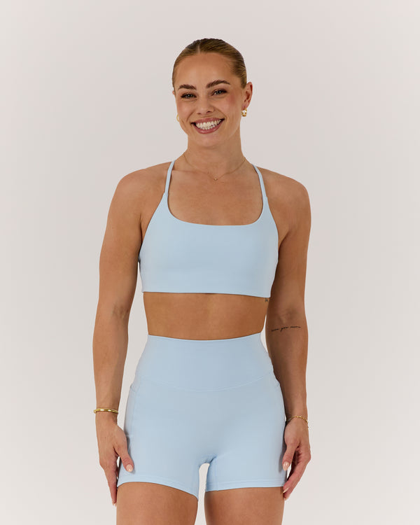 MOTION 360 THIN STRAP BRA - ICE BLUE