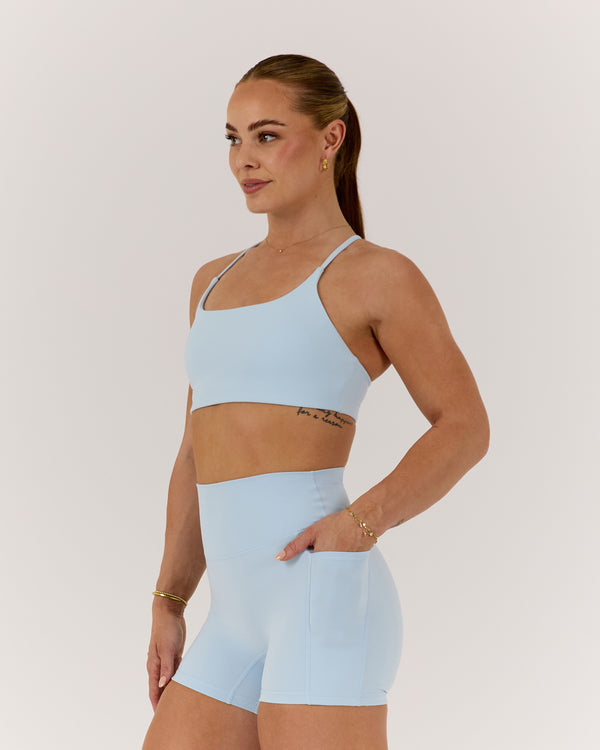 MOTION 360 THIN STRAP BRA - ICE BLUE