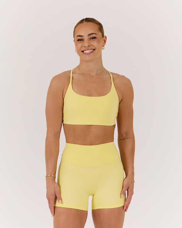 MOTION 360 THIN STRAP BRA - LEMON
