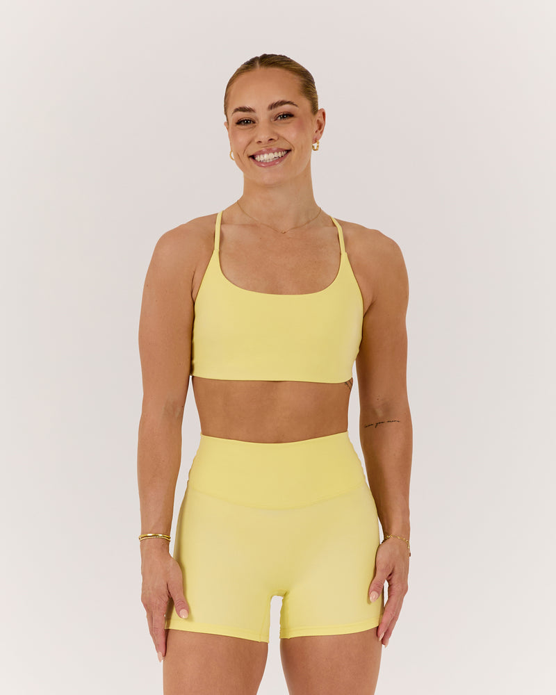 MOTION 360 THIN STRAP BRA - LEMON