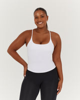 MOTION 360 THIN STRAP TOP - WHITE