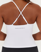 MOTION 360 THIN STRAP TOP - WHITE