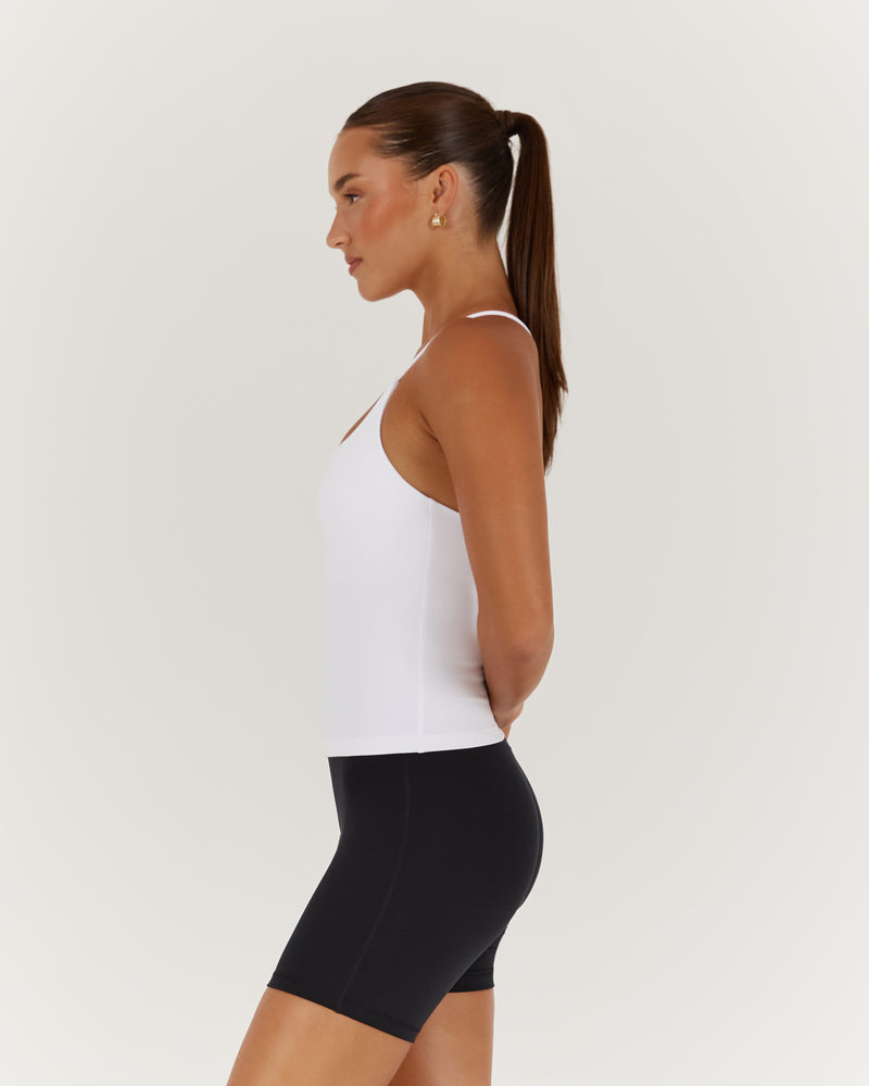 MOTION 360 THIN STRAP TOP - WHITE