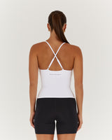 MOTION 360 THIN STRAP TOP - WHITE