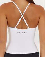 MOTION 360 THIN STRAP TOP - WHITE