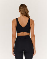 MOTION 360 WRAP BACK BRA - BLACK