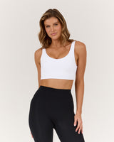 MOTION 360 WRAP BACK BRA - WHITE