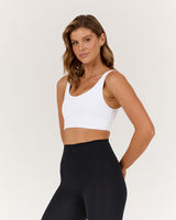 MOTION 360 WRAP BACK BRA - WHITE