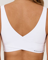 MOTION 360 WRAP BACK BRA - WHITE