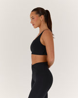 MOTION 360 WRAP BACK BRA - BLACK