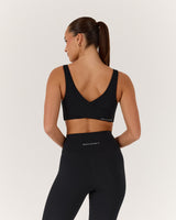 MOTION 360 WRAP BACK BRA - BLACK