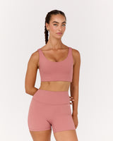 MOTION 360 WRAP BACK BRA - DUSTY ROSE