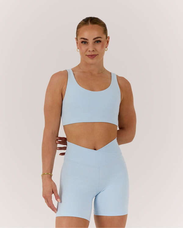 MOTION 360 WRAP BACK BRA - ICE BLUE