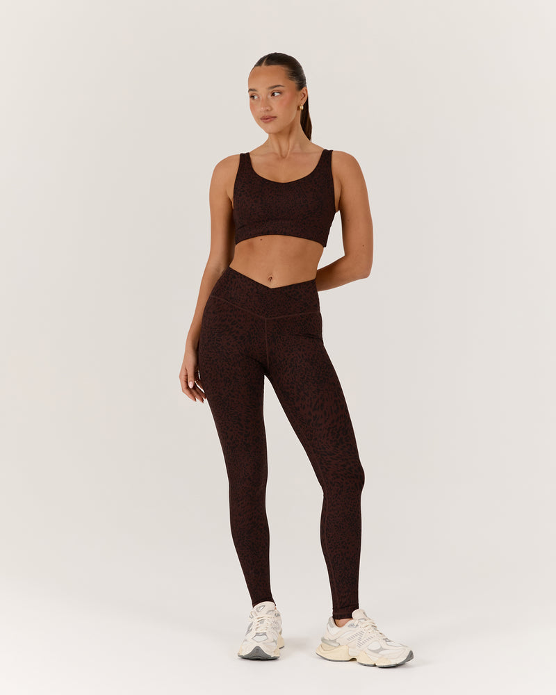 MOTION 360 WRAP BACK BRA - JAVA LEOPARD